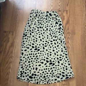 CHEETAH MIDI SKIRT ⚫️